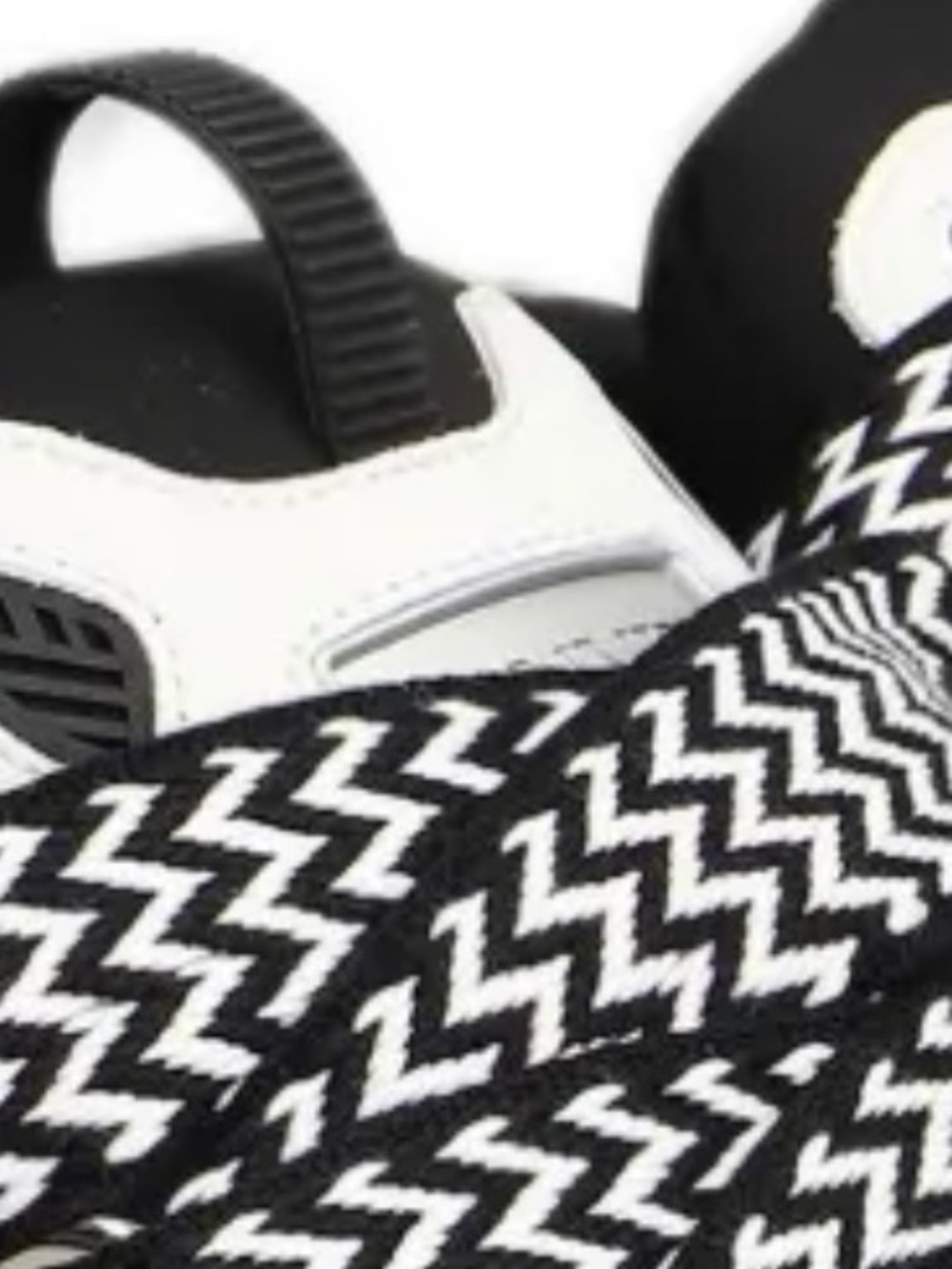 Lanvin White and Black Curb Low-Top Sneakers